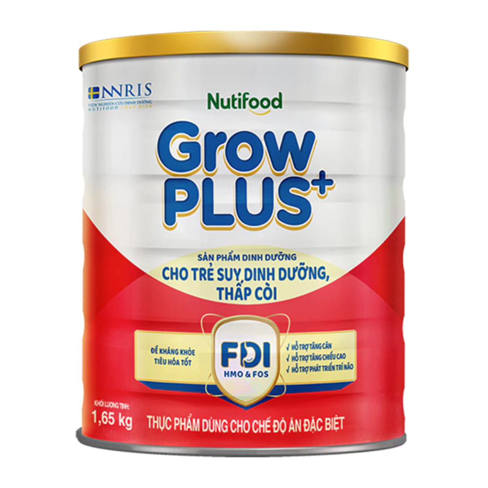 Sữa bột Nuti GrowPLUS+ Đỏ 1+ Lon 1,65 Kg