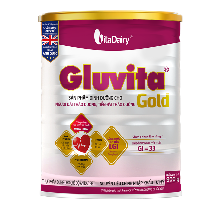 (Freeship 20k) Sữa Gluvita Gold 900g Thực phẩm dinh dưỡng dành cho người đái tháo đường