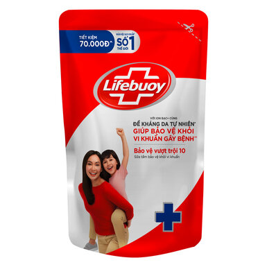 (Freeship 20k) Sữa Tắm Lifebuoy Bảo Vệ Khỏi Vi Khuẩn Dạng Túi 800g