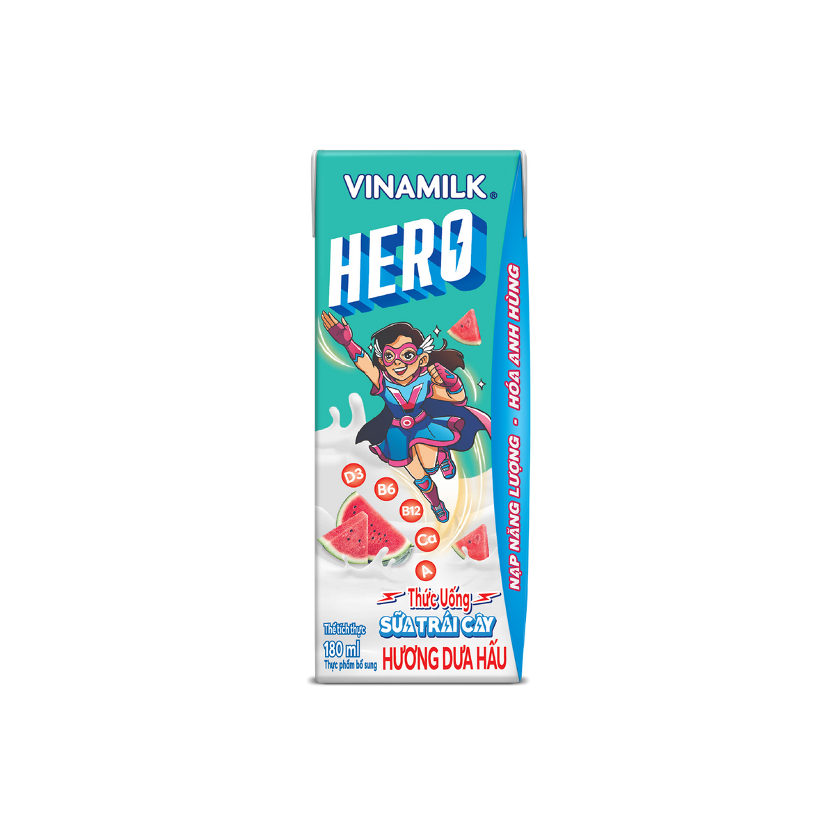 Combo 24 Hộp Sữa Trái Cây Hero Vinamilk Hương Dưa Hấu 180ml