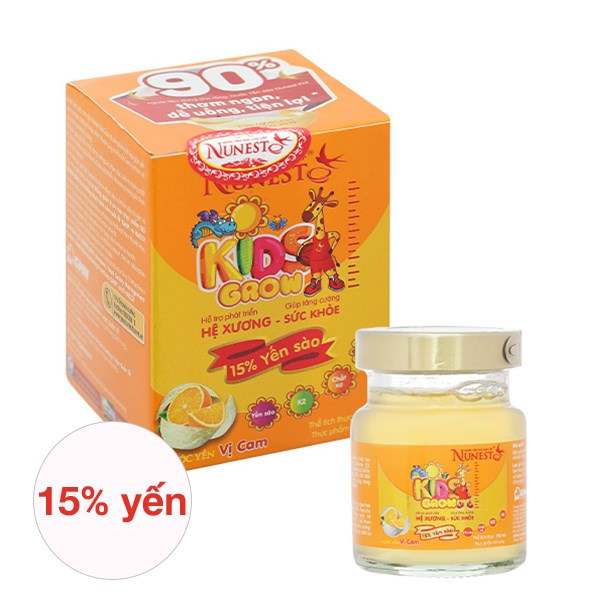 Hủ Yến sào Nunest Kids Hương Cam 70 ml (từ 6 tháng)