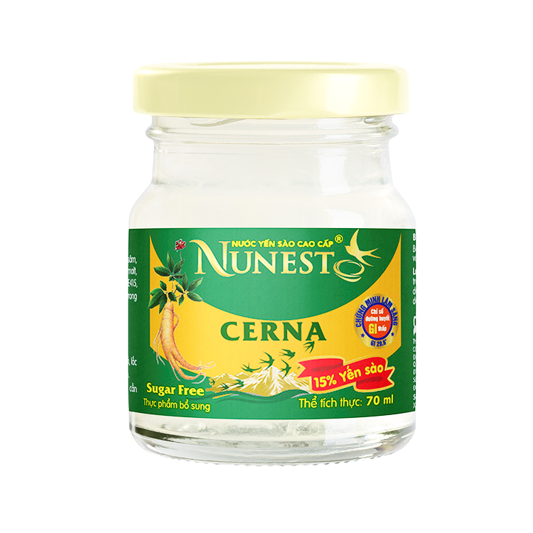 Lọ nước yến cao cấp Nunest Cerna nhân sâm (lọ 70ml)