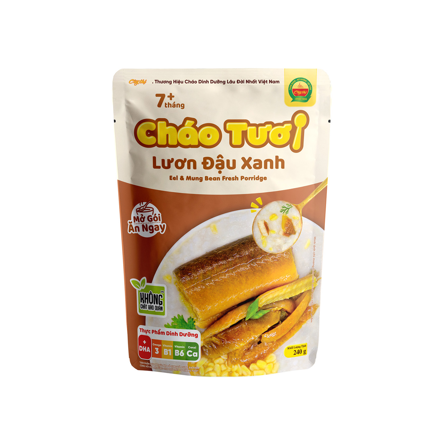 Cháo tươi Cây Thị lươn đậu xanh 240g (Trên 7 tháng)