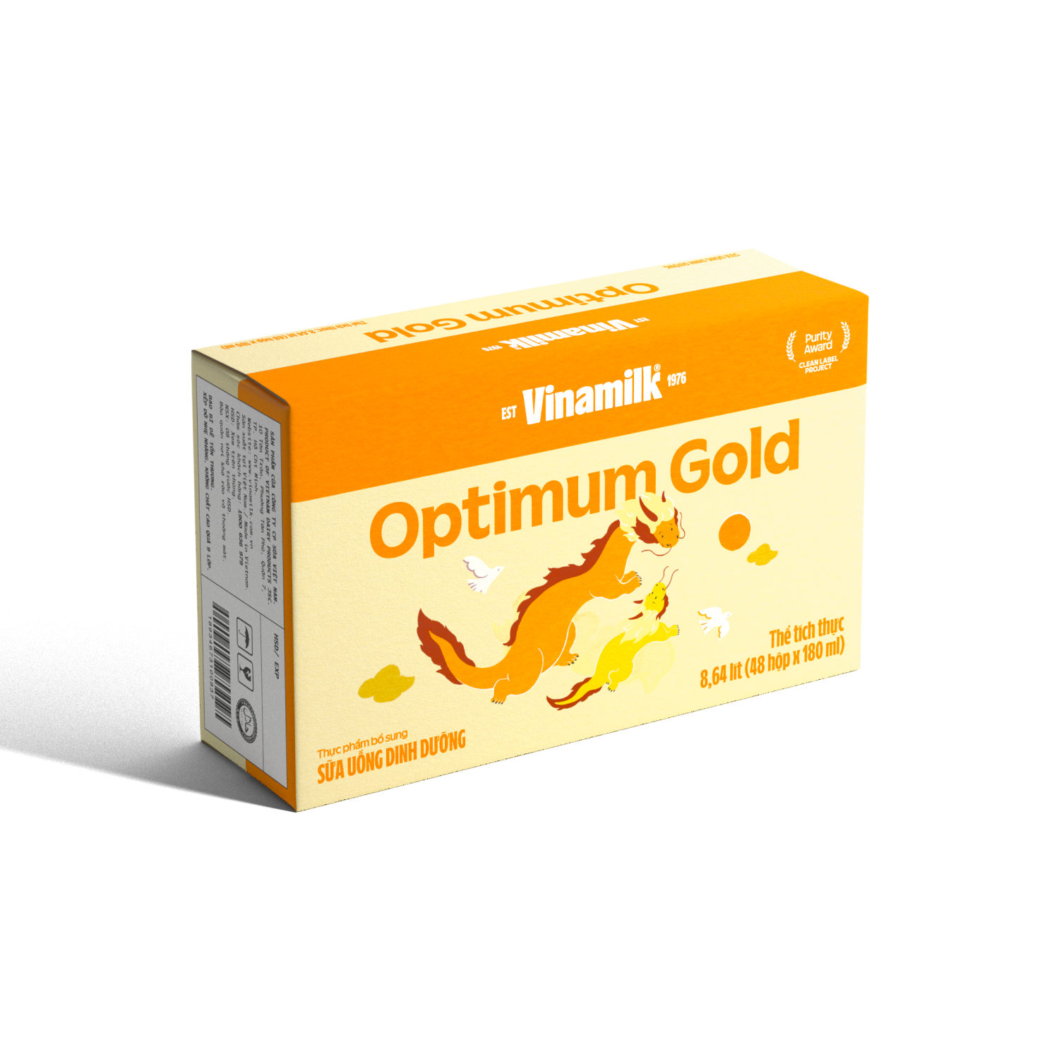 (Mẫu mới) Thùng 48 Hộp SBPS Optimum Gold 180ml (> 1 tuổi)