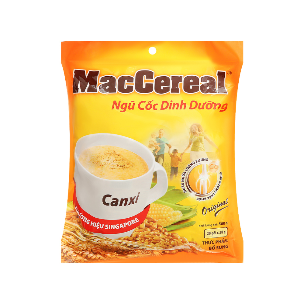 Ngũ cốc dinh dưỡng MacCereal bịch 560g tặng ly kim cương