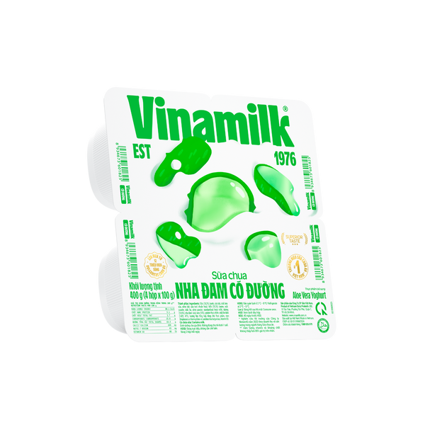 Lốc 4 Hủ Sữa chua ăn Vinamilk Nha đam