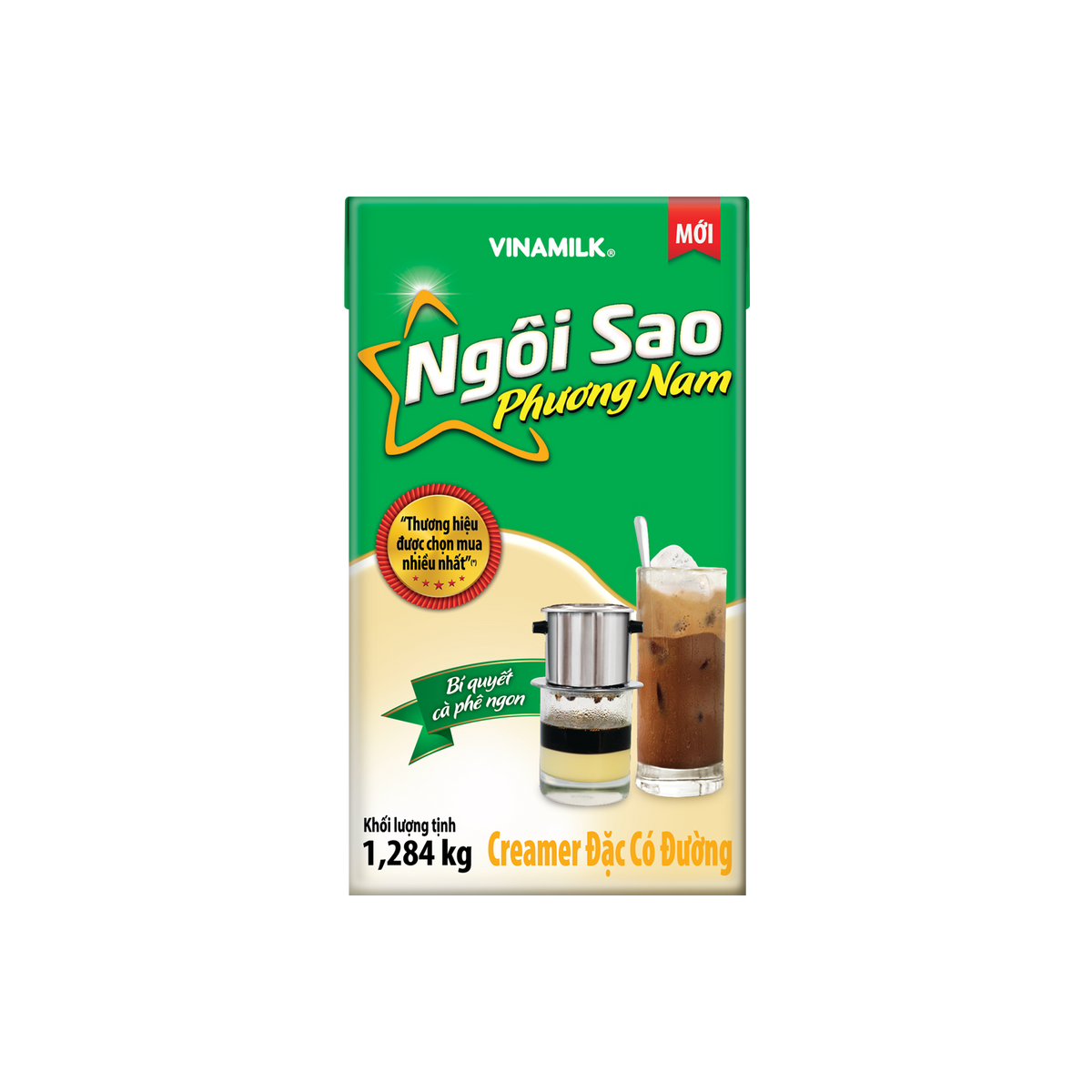 Thùng 12 Hộp Sữa Đặc Ngôi Sao Phương Nam Xanh Lá Hộp Giấy 1,284g