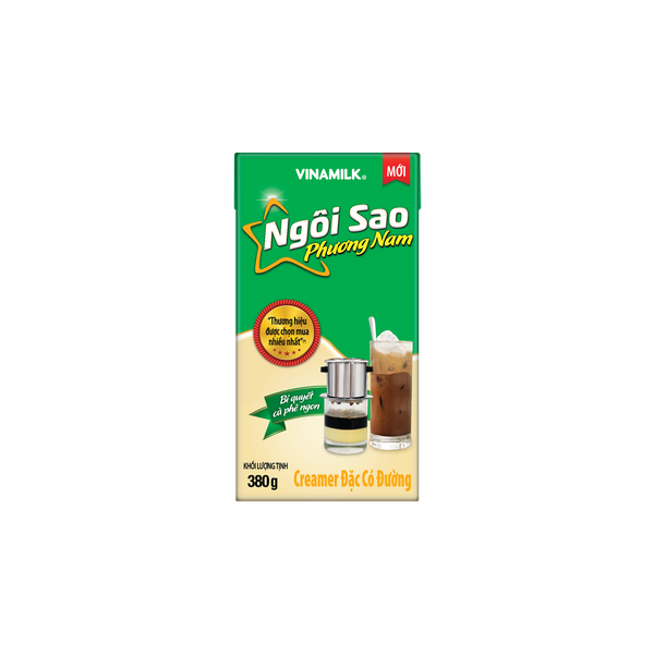 Sữa Đặc Ngôi Sao Phương Nam Xanh Lá Hộp Giấy 380g