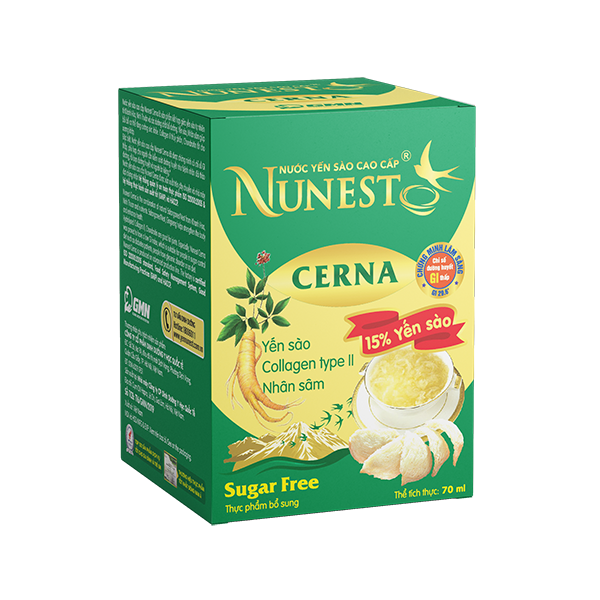 Lọ nước yến cao cấp Nunest Cerna nhân sâm (lọ 70ml)