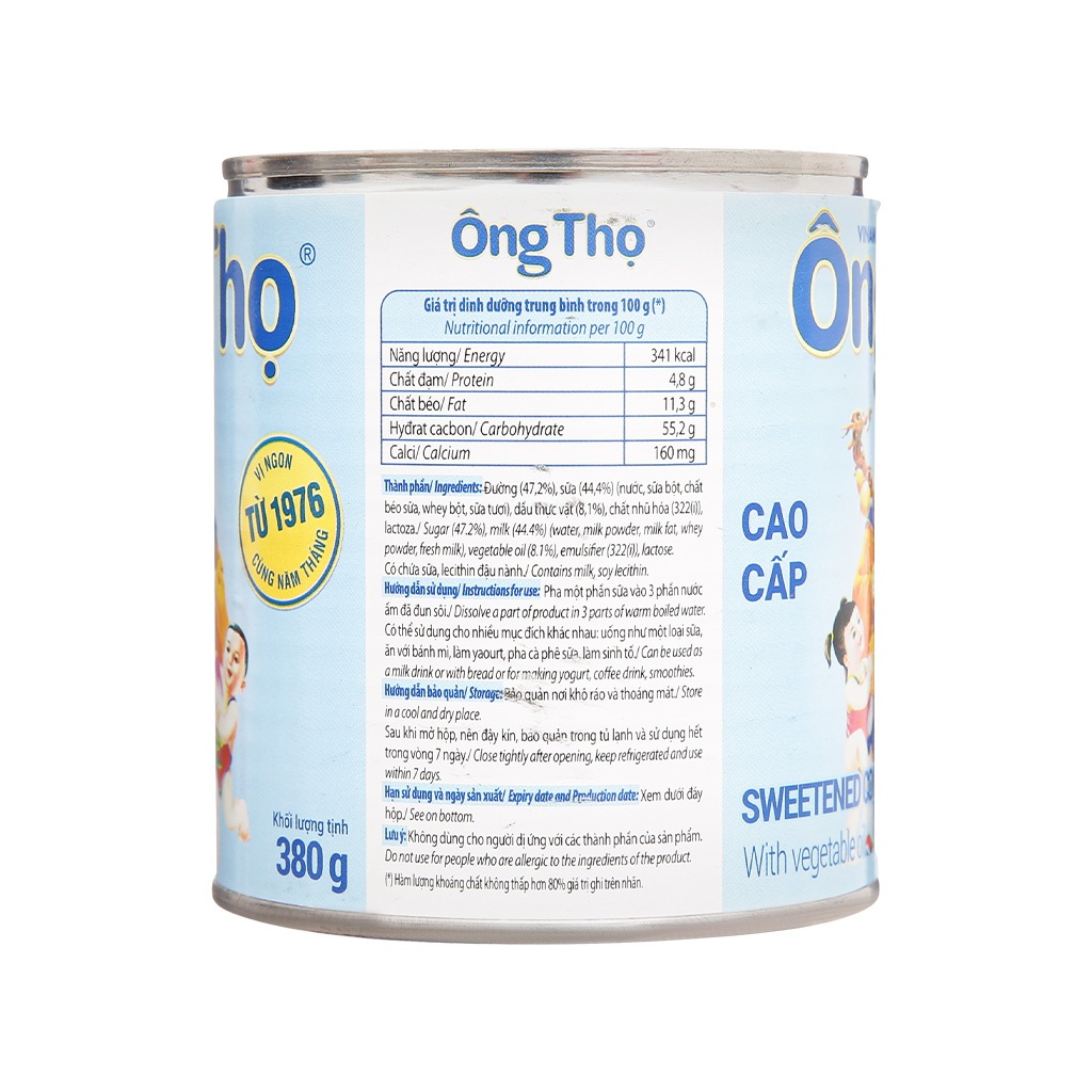 Sữa đặc có đường Ông Thọ Lon 380g