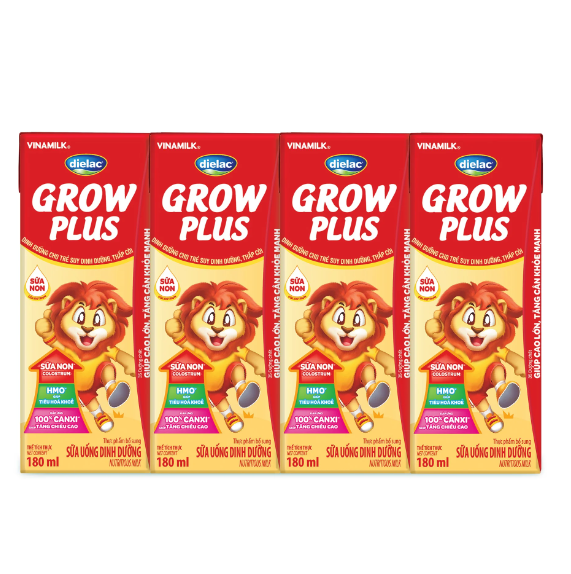 Sữa Bột Pha Sẵn Dielac Grow Plus, 180ml >1 Tuổi