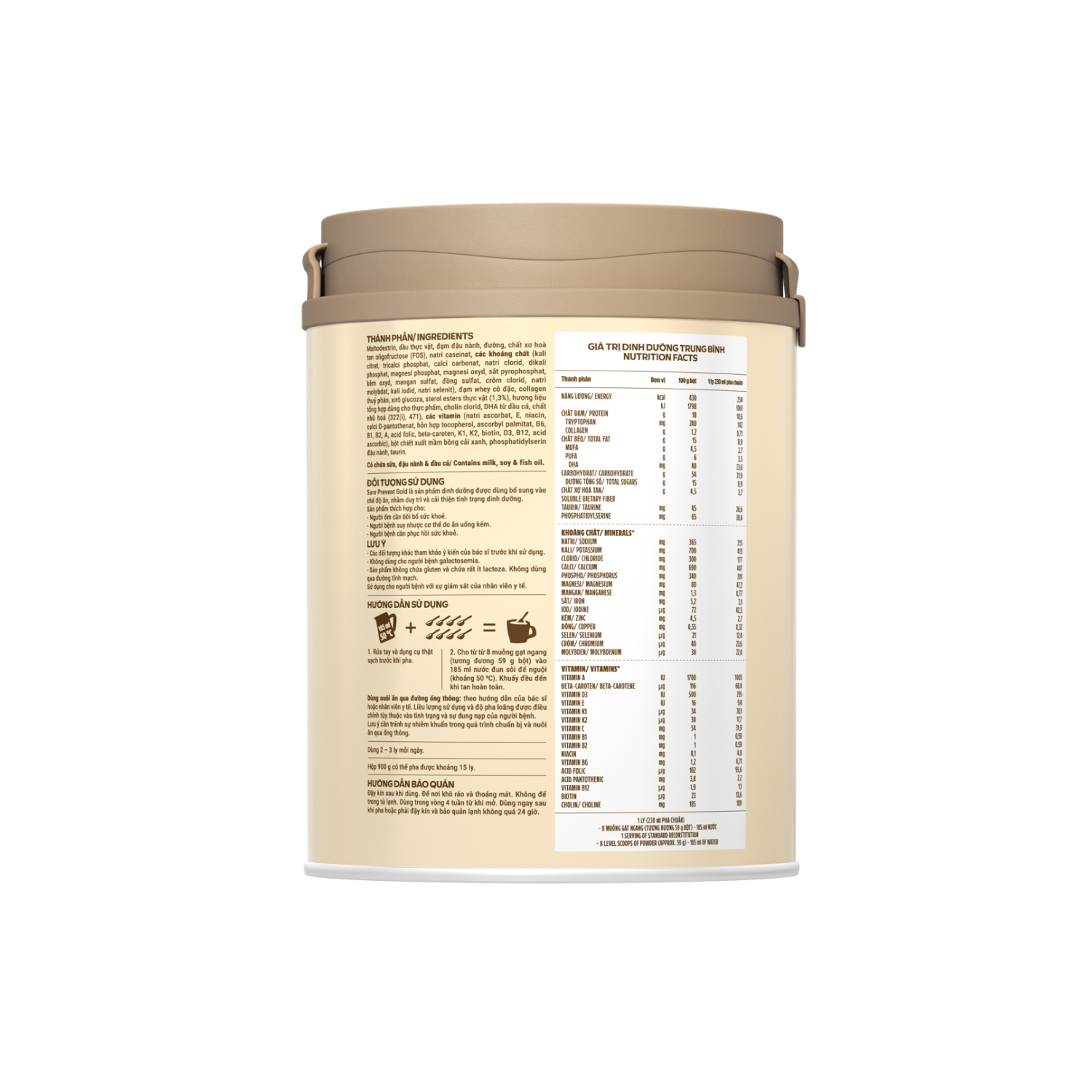 Sữa Vinamilk Sure Prevent Lon 900g
