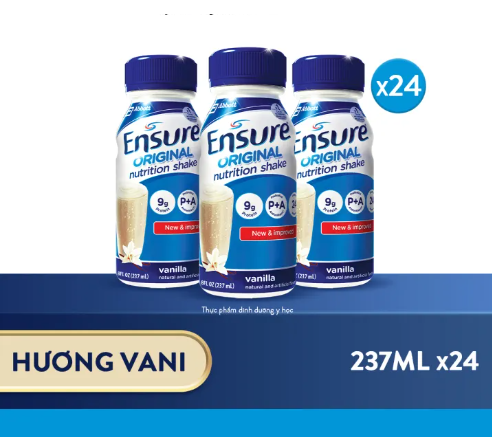 Thùng 24 Chai Sữa Nước Ensure Hương Vani 237ml