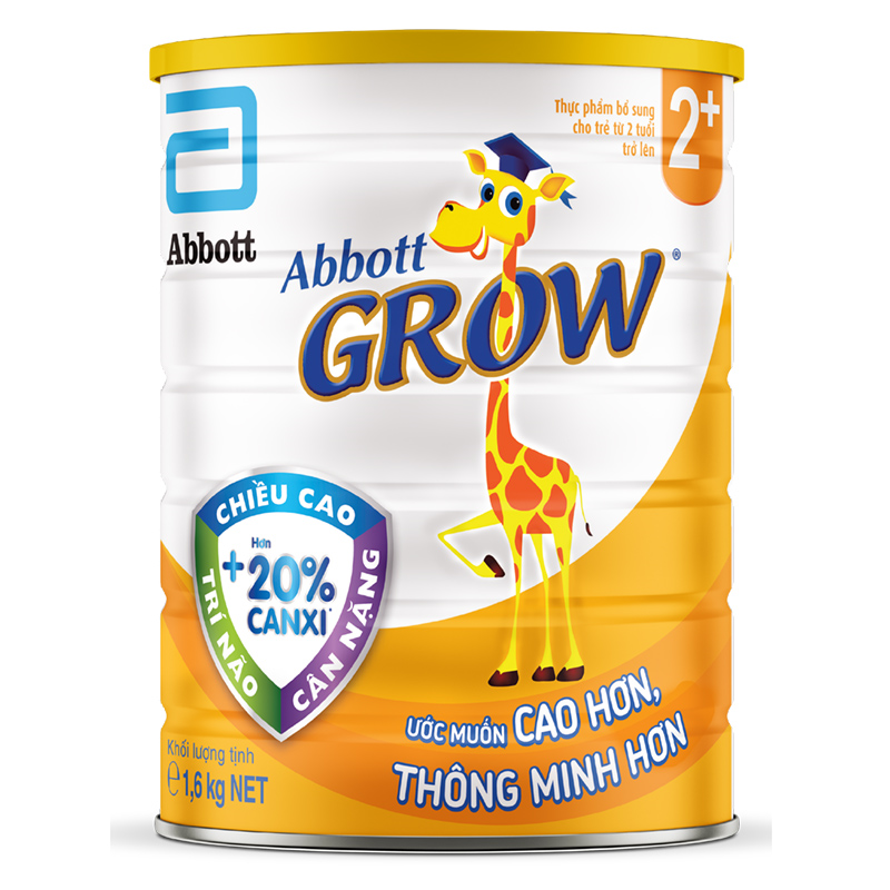 Sữa bột Abbott Grow 2+ hương vani 1.6 kg (từ 2 tuổi)