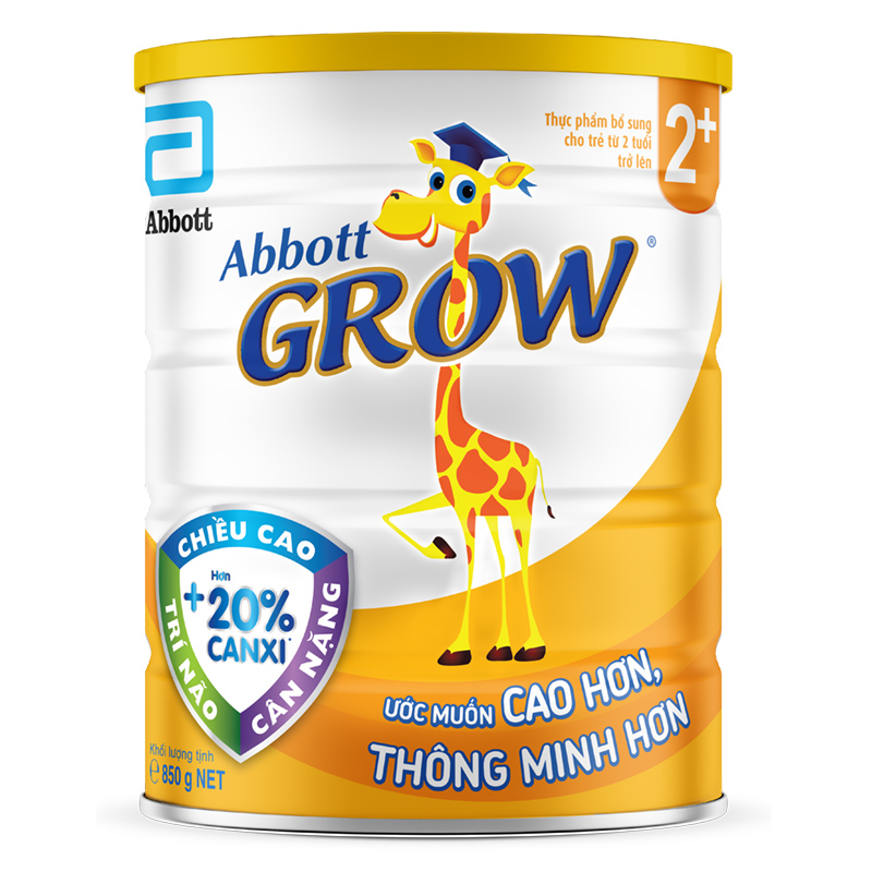 Sữa bột Abbott Grow 2+ hương vani 850g (từ 2 tuổi)