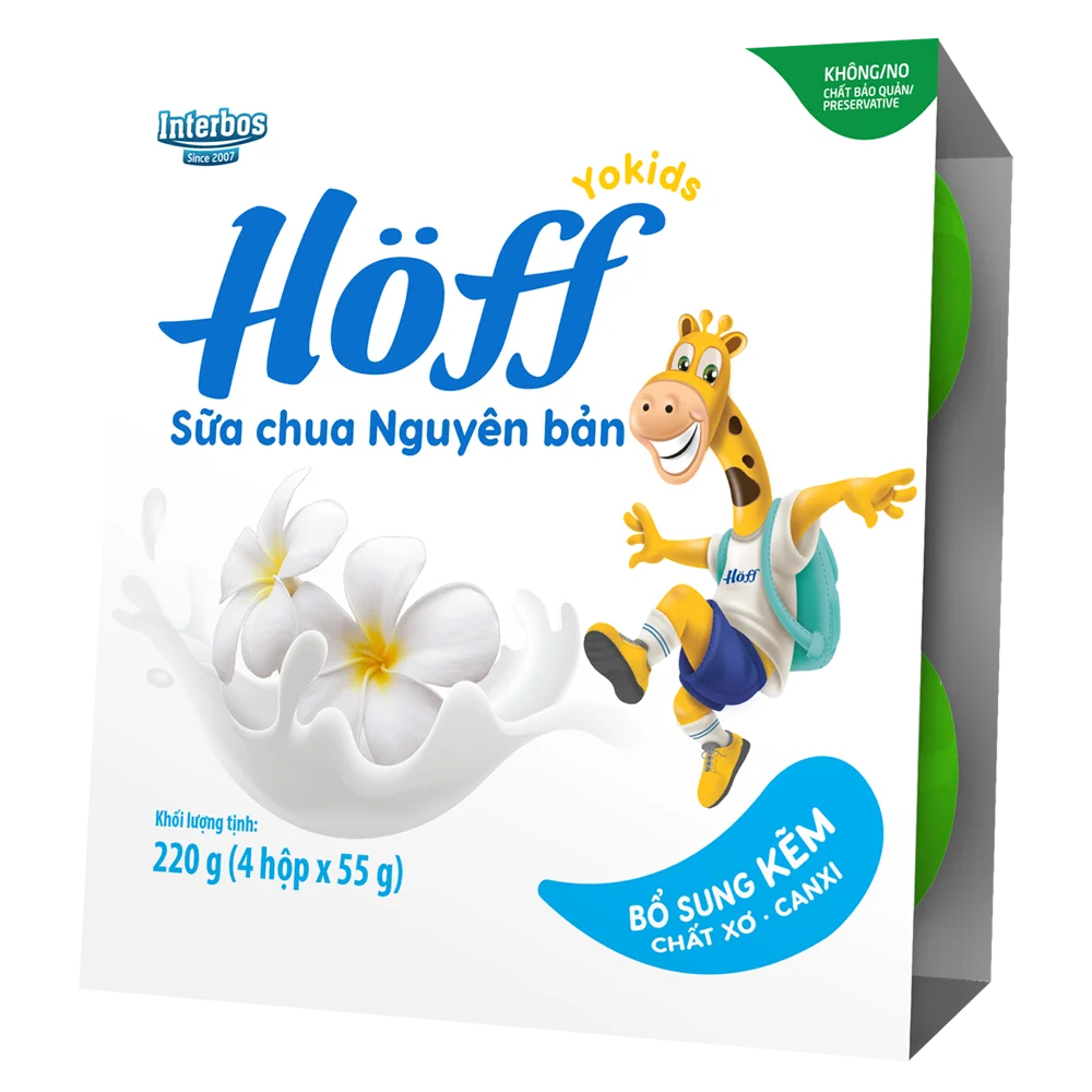 Sữa chua hoa quả Hoff - Vani (Lốc 4 hủ)