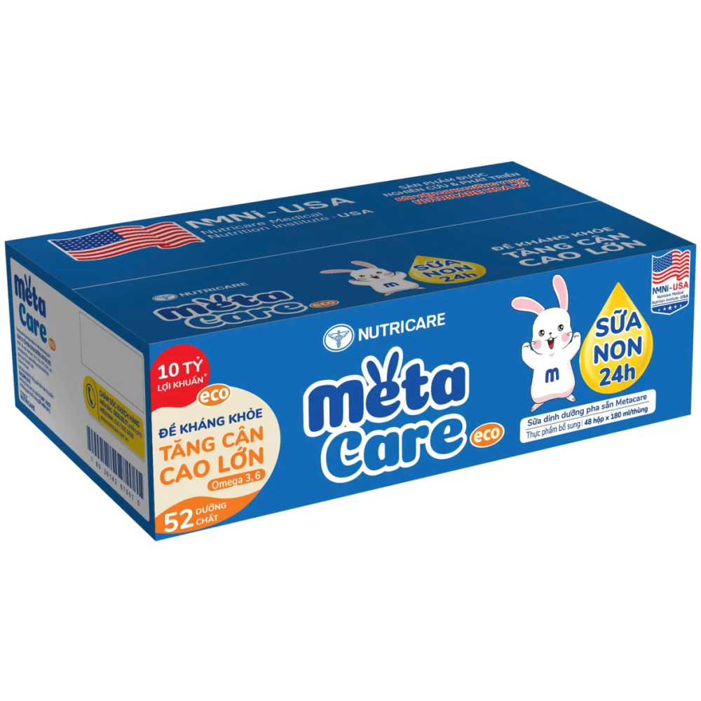 Thùng Sữa dinh dưỡng pha sẵn MetaCare Eco 180ml