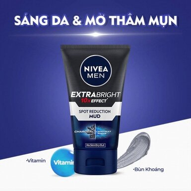 Sữa Rửa Mặt Nivea Men Giúp Sáng Da & Kiểm Soát Nhờn 100g