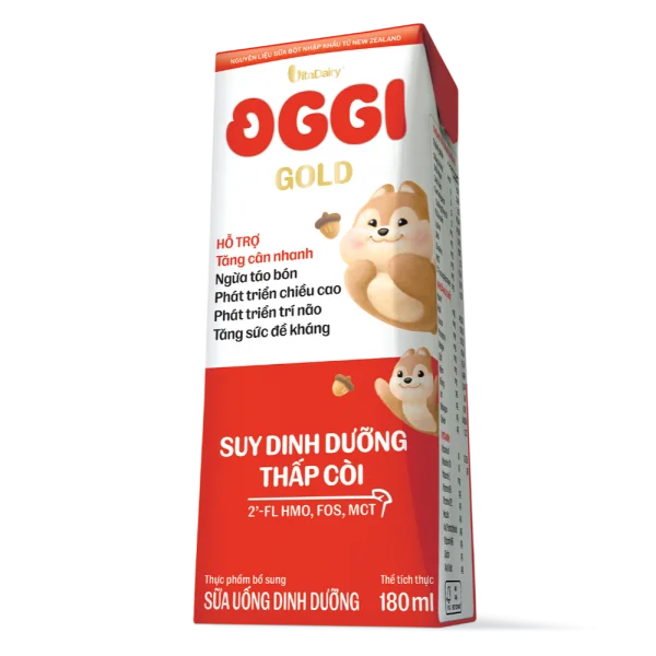 Combo 24 Hộp Sữa uống dinh dưỡng Oggi Gold 180ml