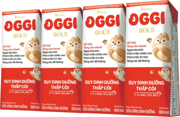 Combo 24 Hộp Sữa uống dinh dưỡng Oggi Gold 180ml