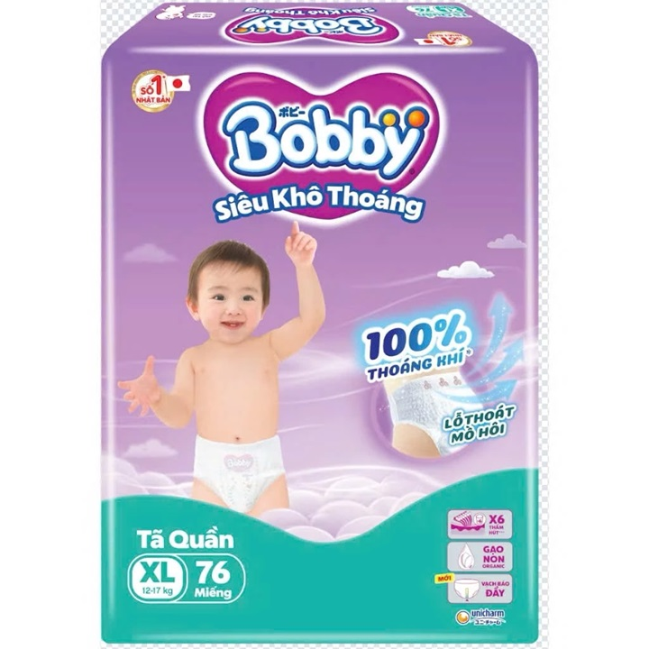 Tã quần Bobby XL74 miếng
