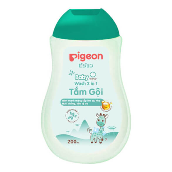 Tắm - Gội 2 in 1 Jojoba Pigeon 200ml Không Paraben