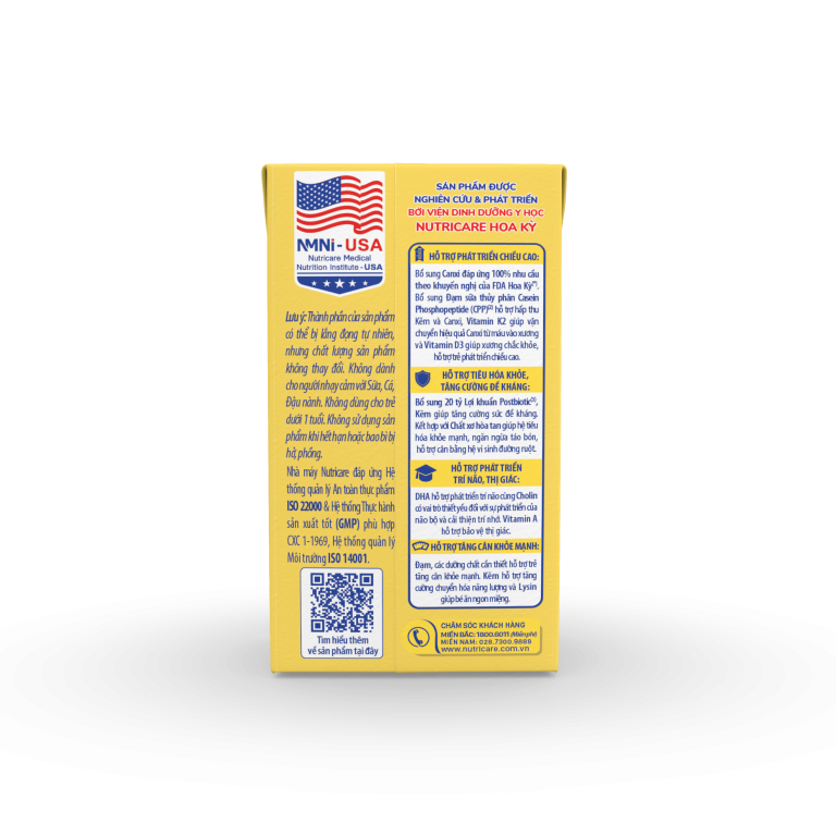 Thùng Sữa dinh dưỡng pha sẵn Smarta Grow Opti 110ml