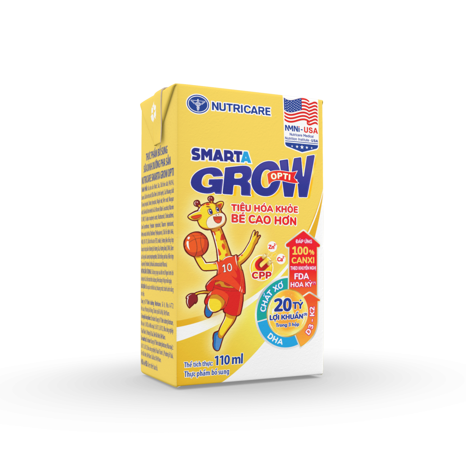 Thùng Sữa dinh dưỡng pha sẵn Smarta Grow Opti 110ml