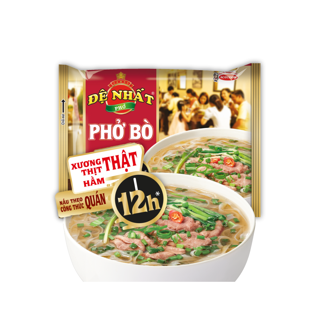 Thùng 30 gói Phở Đệ Nhất Hương Vị Bò 65g