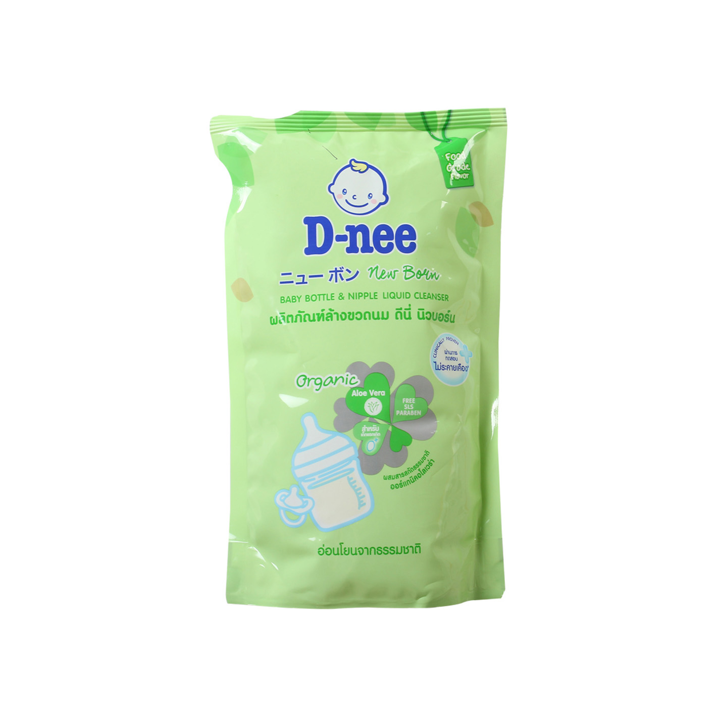 Nước rửa bình sữa và rau quả Dnee túi 500ml