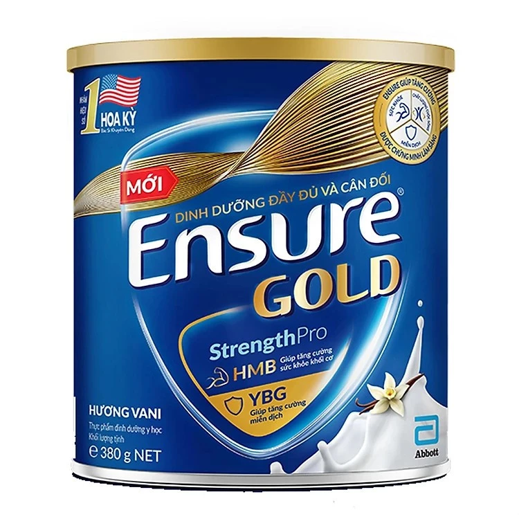 Sữa bột Ensure Gold, Dinh Dưỡng Abbott Lon 380g