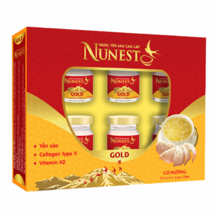 Hộp 6 Lọ Nước Yến cao cấp Nunest Gold