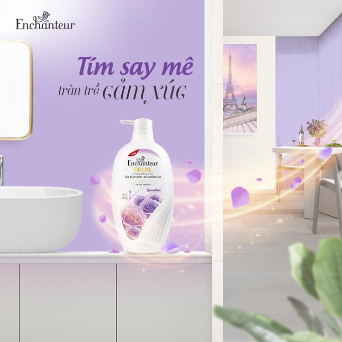 (Freeship 20k) Sữa Tắm Enchanteur Nước Hoa Dưỡng Da Sensation 650g