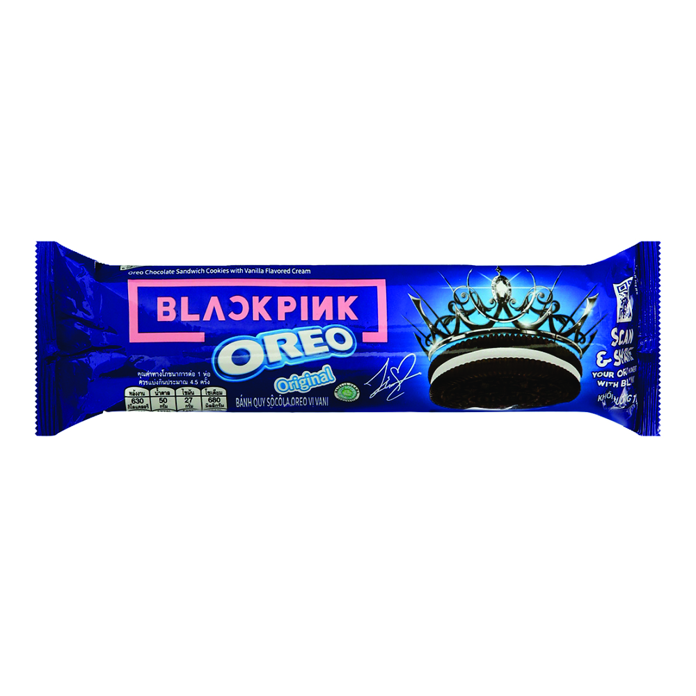 Bánh quy kem vani Oreo gói 119.6g