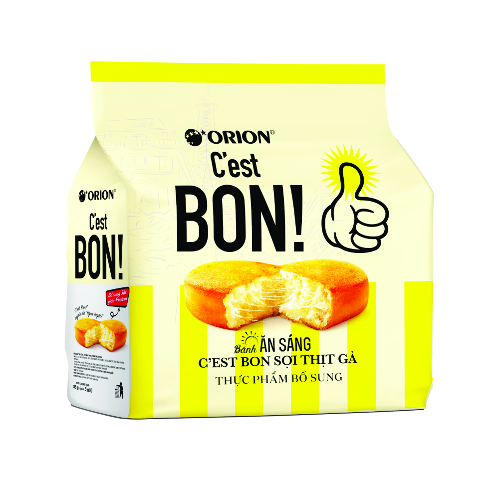 Bánh Ăn Sáng C'est Bon Sợi Thịt Gà 85g