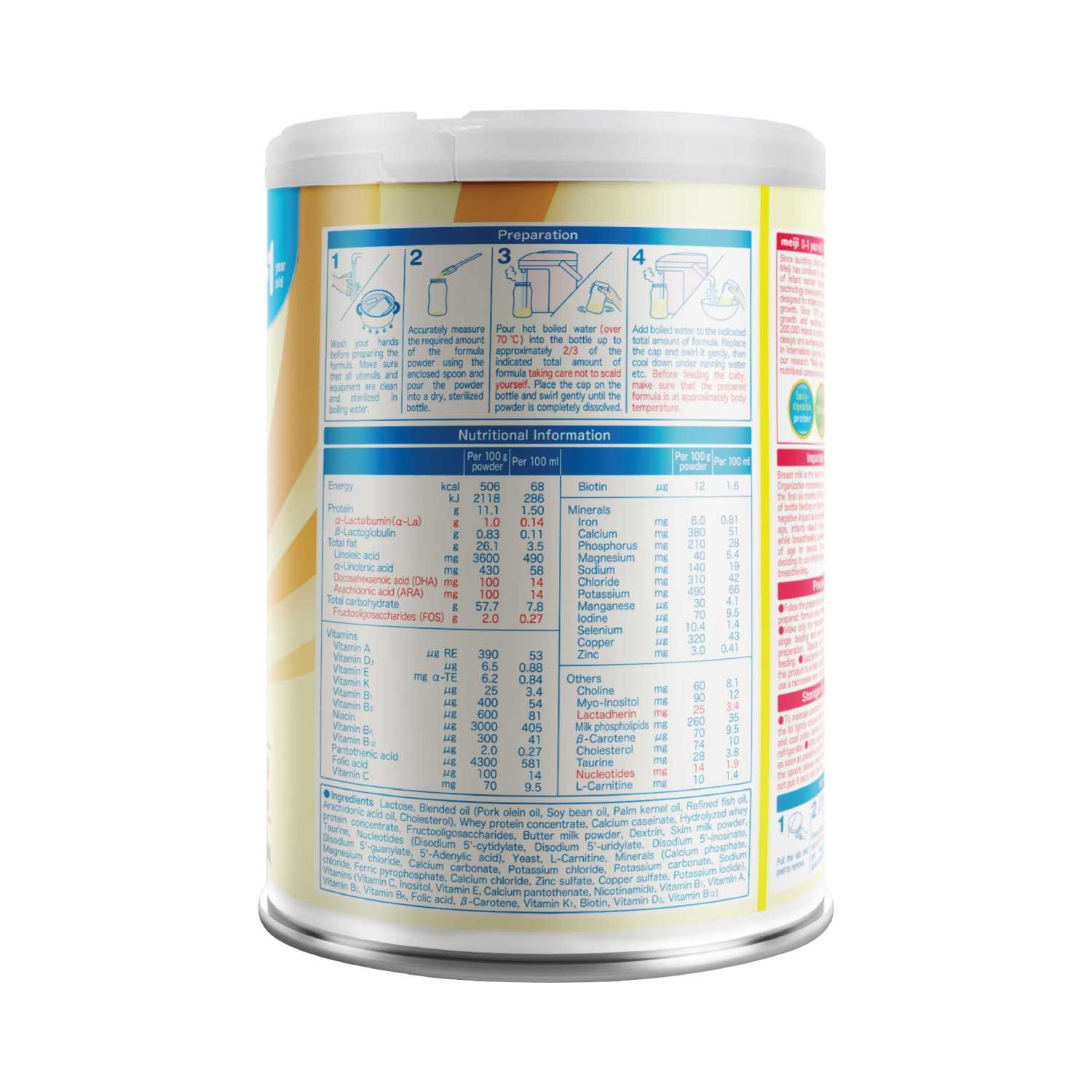 Sữa Meiji Infant Formula, Nhập Khẩu, 0-1 Tuổi, 800g