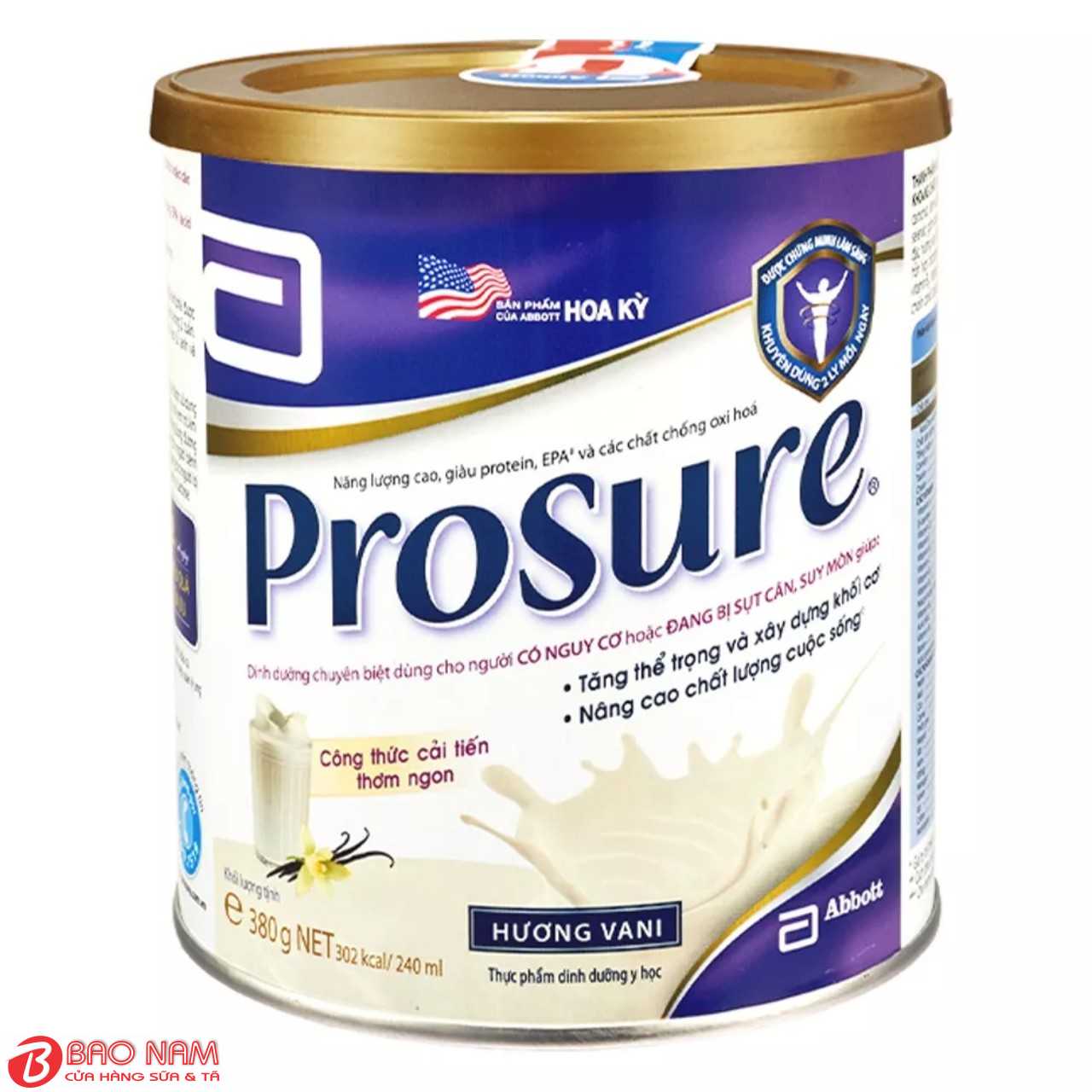 Sữa bột dành cho người bị ung thư Prosure Abbott 380g